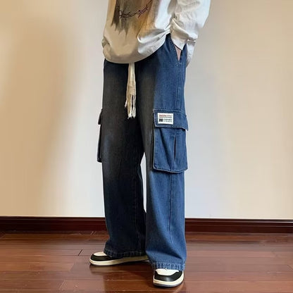 Mens Straight Leg Cotton Pants