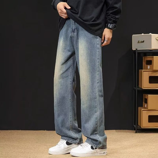 Mens Straight Leg Denim Pants