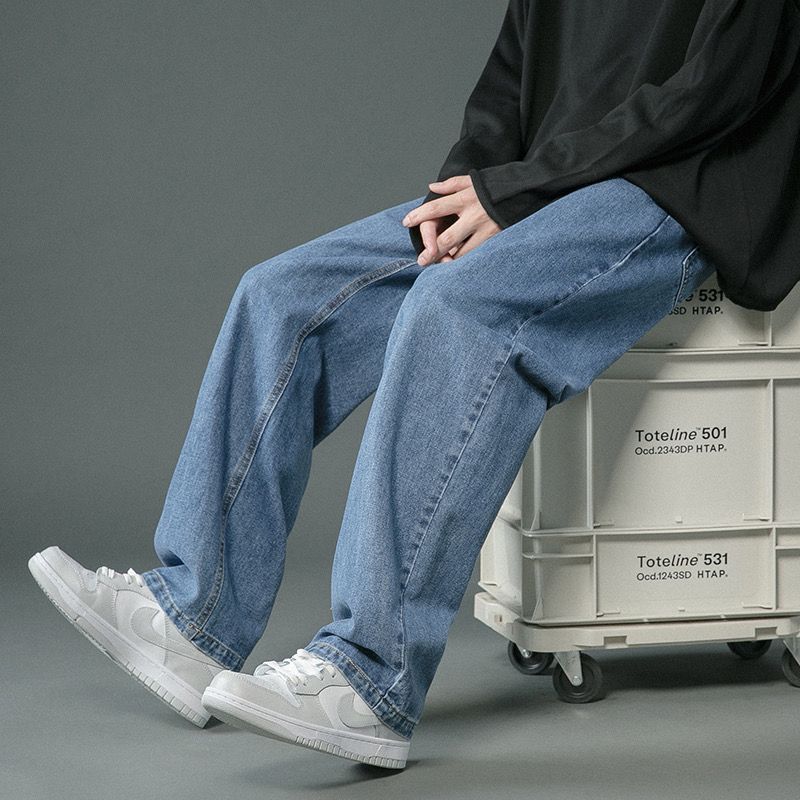 Mens Straight Leg Denim Pants
