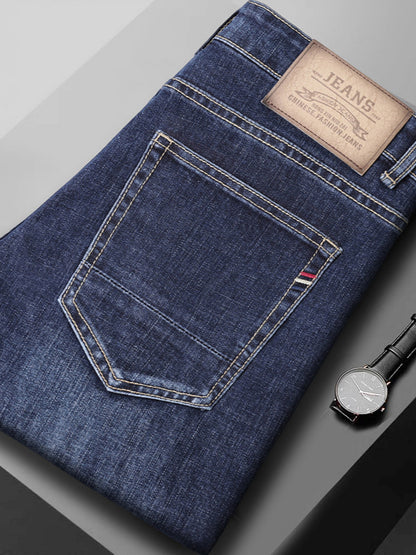 Mens Straight Leg Stretch Casual Jeans