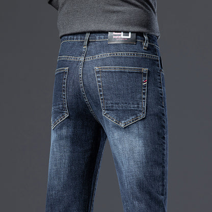 Mens Straight Leg Stretch Casual Jeans