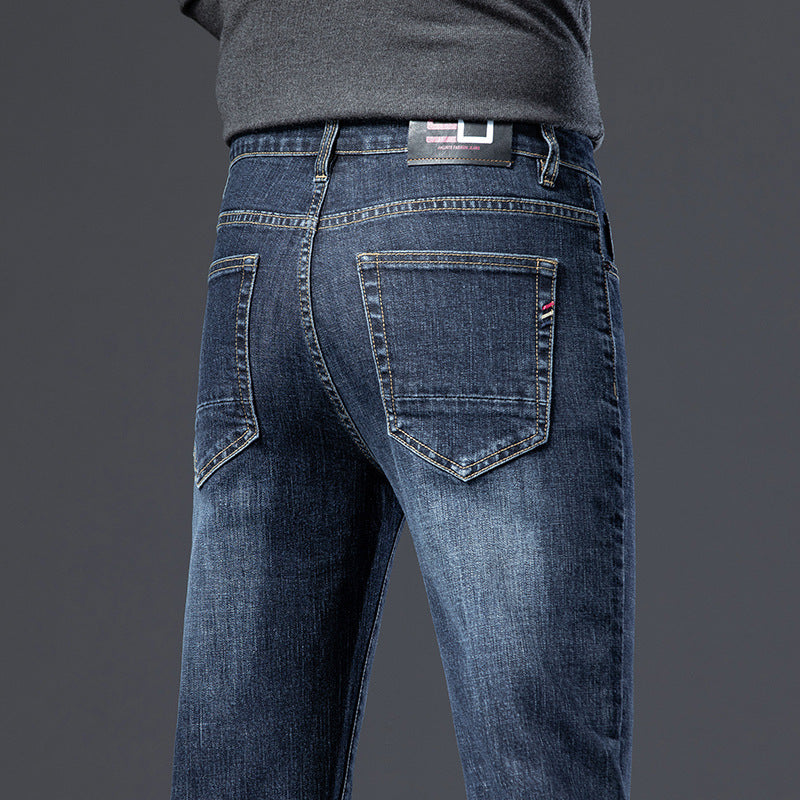 Mens Straight Leg Stretch Casual Jeans