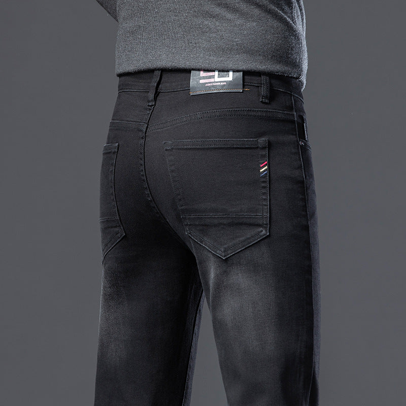 Mens Straight Leg Stretch Casual Jeans