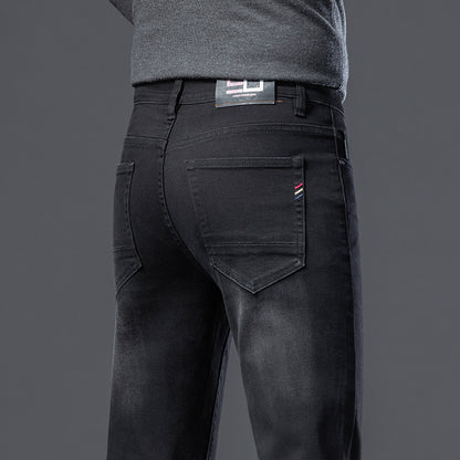 Mens Straight Leg Stretch Casual Jeans