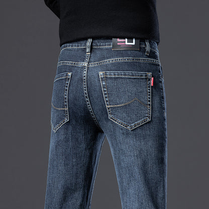 Mens Straight Leg Stretch Casual Jeans