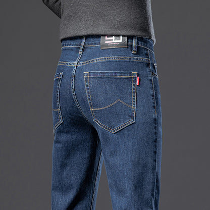 Mens Straight Leg Stretch Casual Jeans