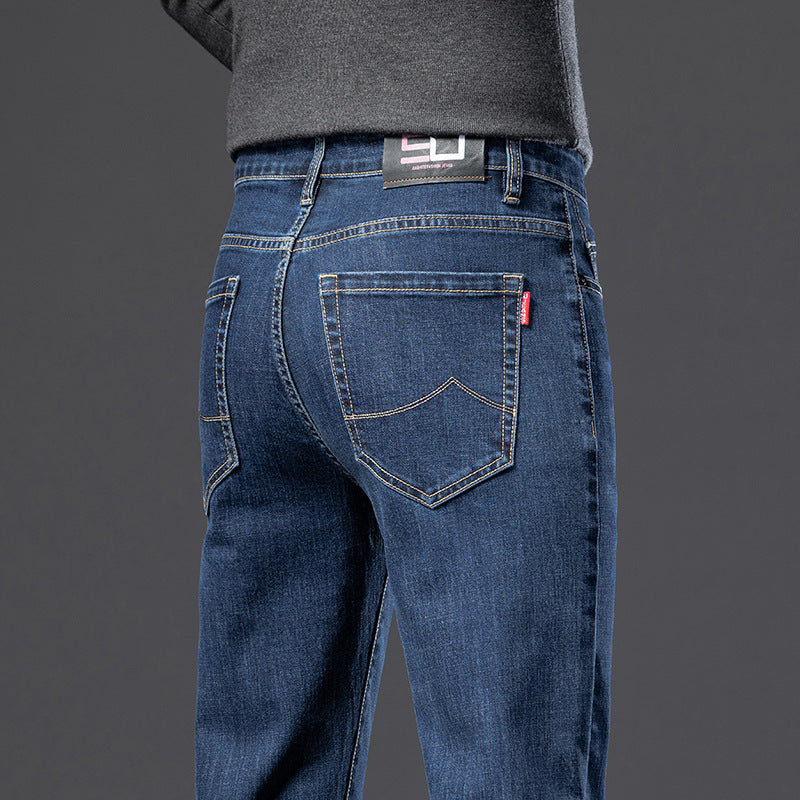 Mens Straight Leg Stretch Casual Jeans