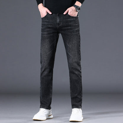Mens Straight Leg Stretch Casual Jeans