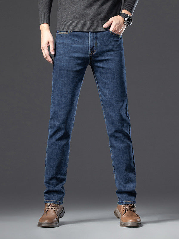 Mens Straight Leg Stretch Casual Jeans
