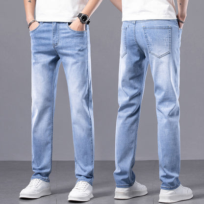 Mens Straight Leg Stretch Casual Jeans