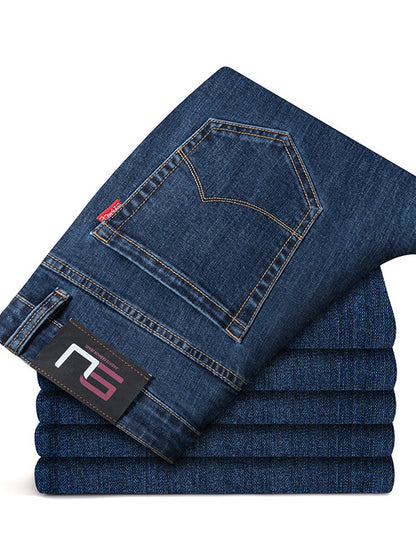 Mens Straight Leg Stretch Casual Jeans