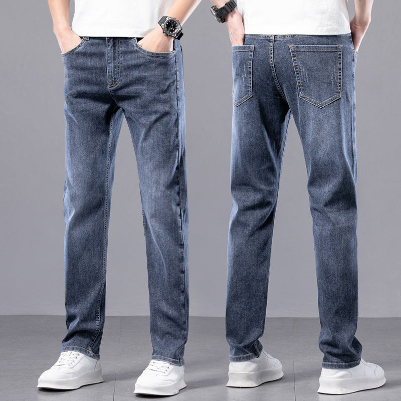 Mens Straight Leg Stretch Casual Jeans