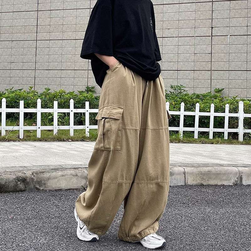 Mens Streetwear Casual Cargo Pants