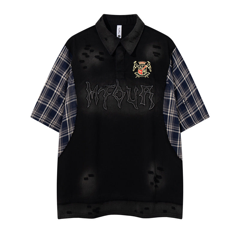 Mens Streetwear Short Sleeve Cotton T-shirt