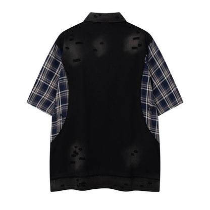 Mens Streetwear Short Sleeve Cotton T-shirt