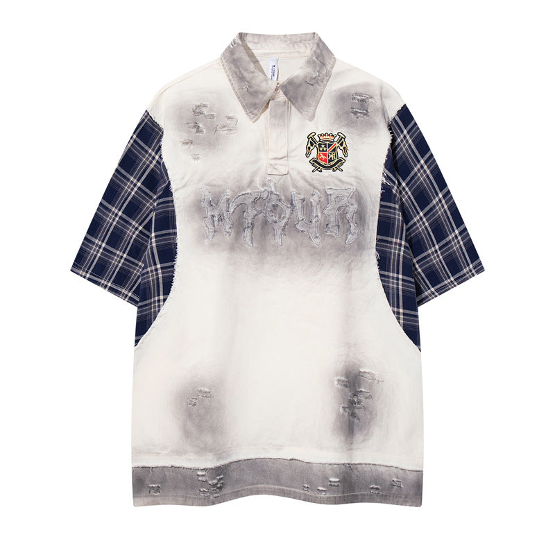 Mens Streetwear Short Sleeve Cotton T-shirt