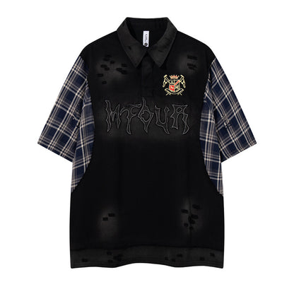 Mens Streetwear Short Sleeve Cotton T-shirt