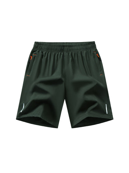 Mens Stripe Print Casual Shorts