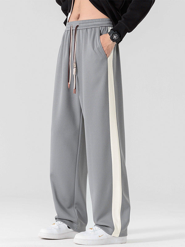 Mens Striped Casual Sweatpants