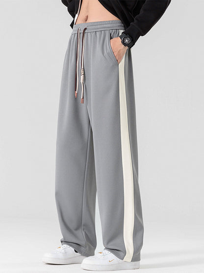 Mens Striped Casual Sweatpants