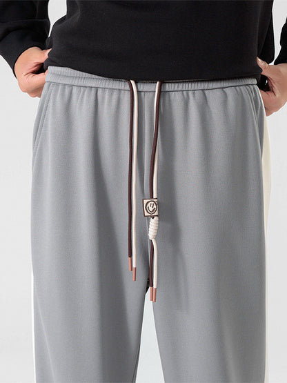 Mens Striped Casual Sweatpants