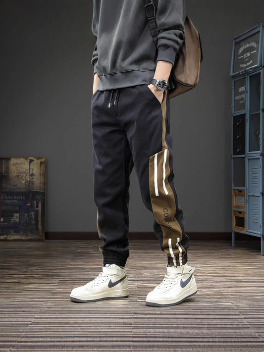 Mens Striped Casual Trousers