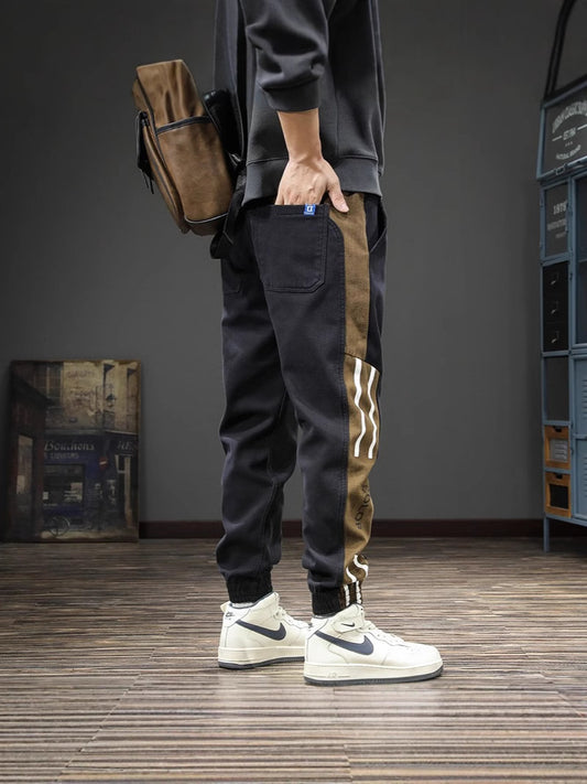 Mens Striped Casual Trousers