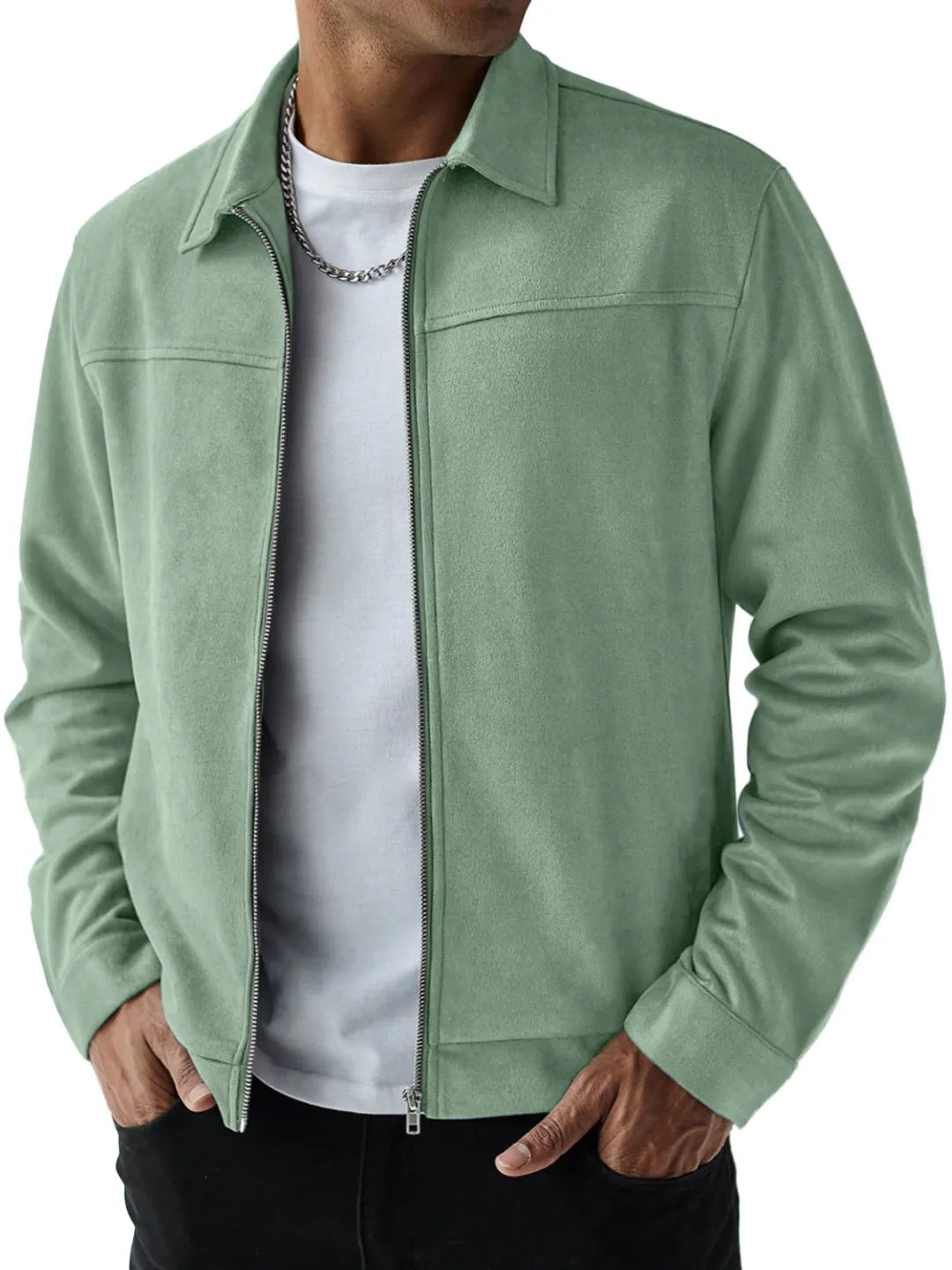 Mens Suede Casual Jacket