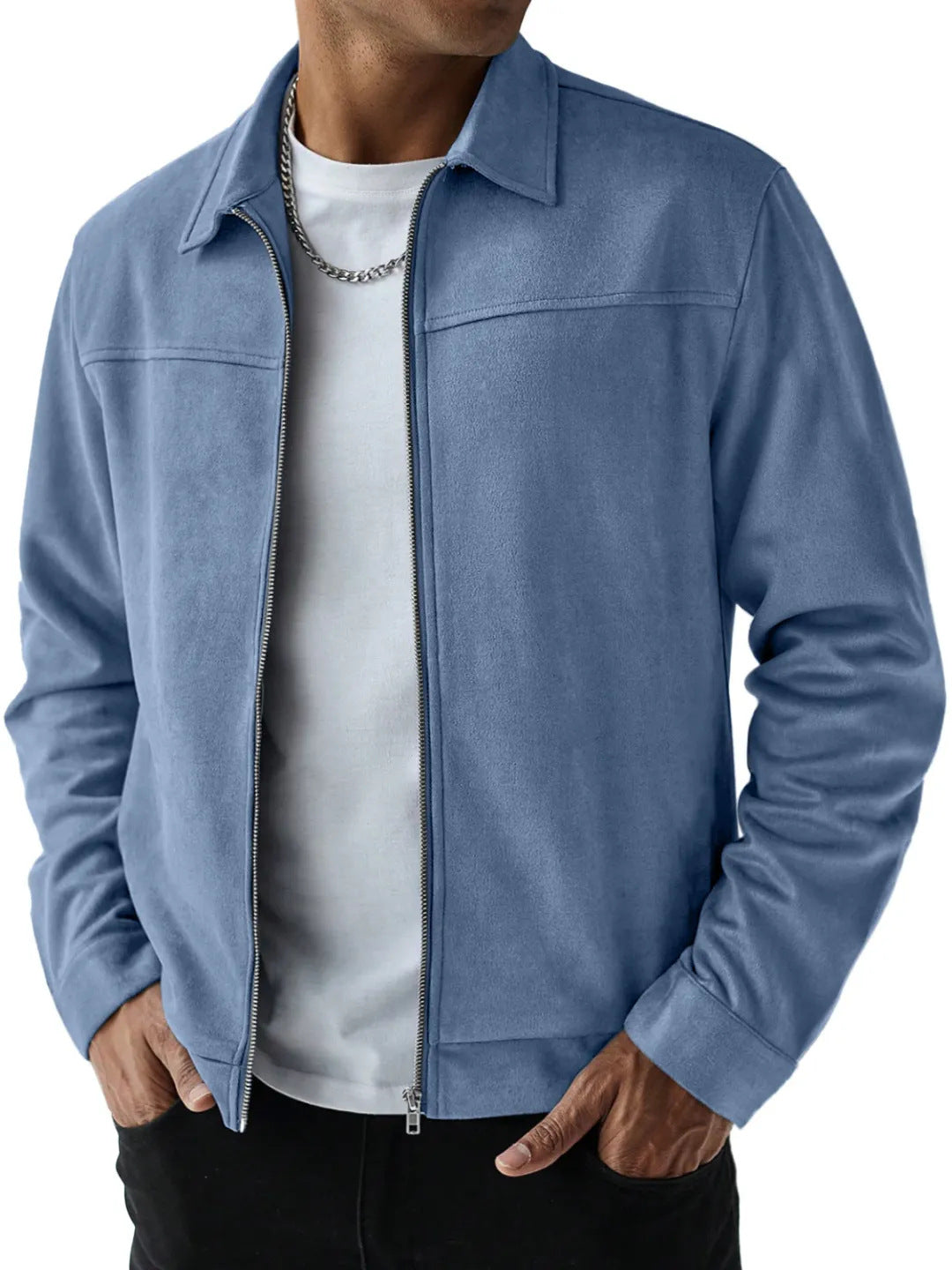 Mens Suede Casual Jacket