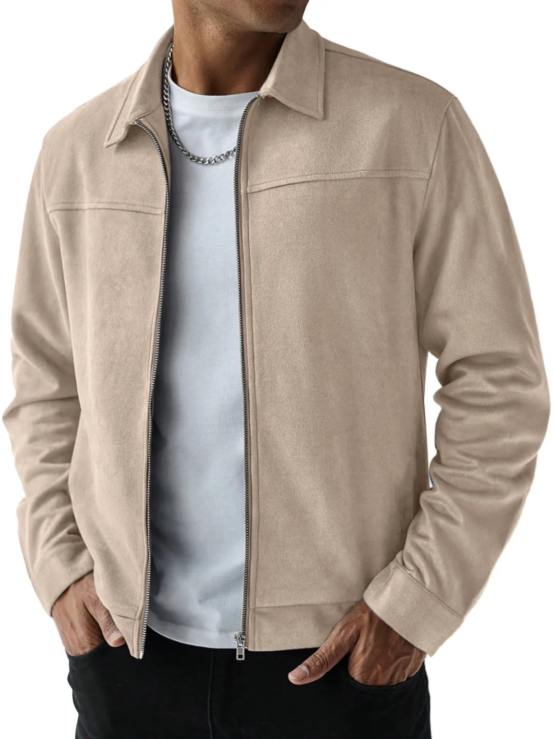 Mens Suede Casual Jacket