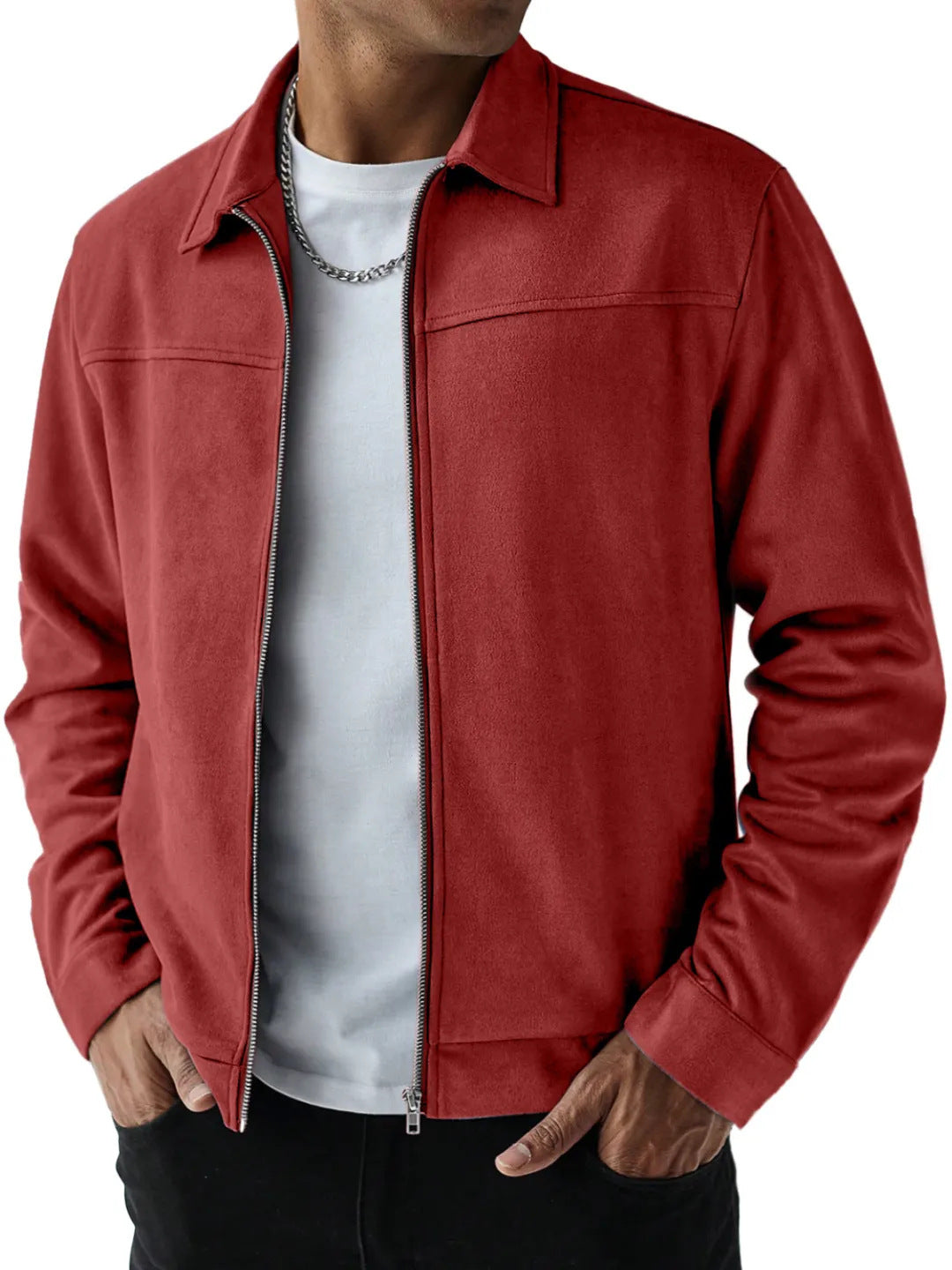 Mens Suede Casual Jacket
