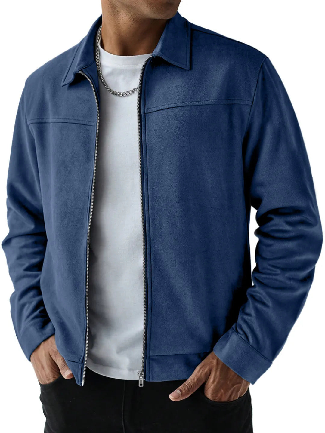 Mens Suede Casual Jacket
