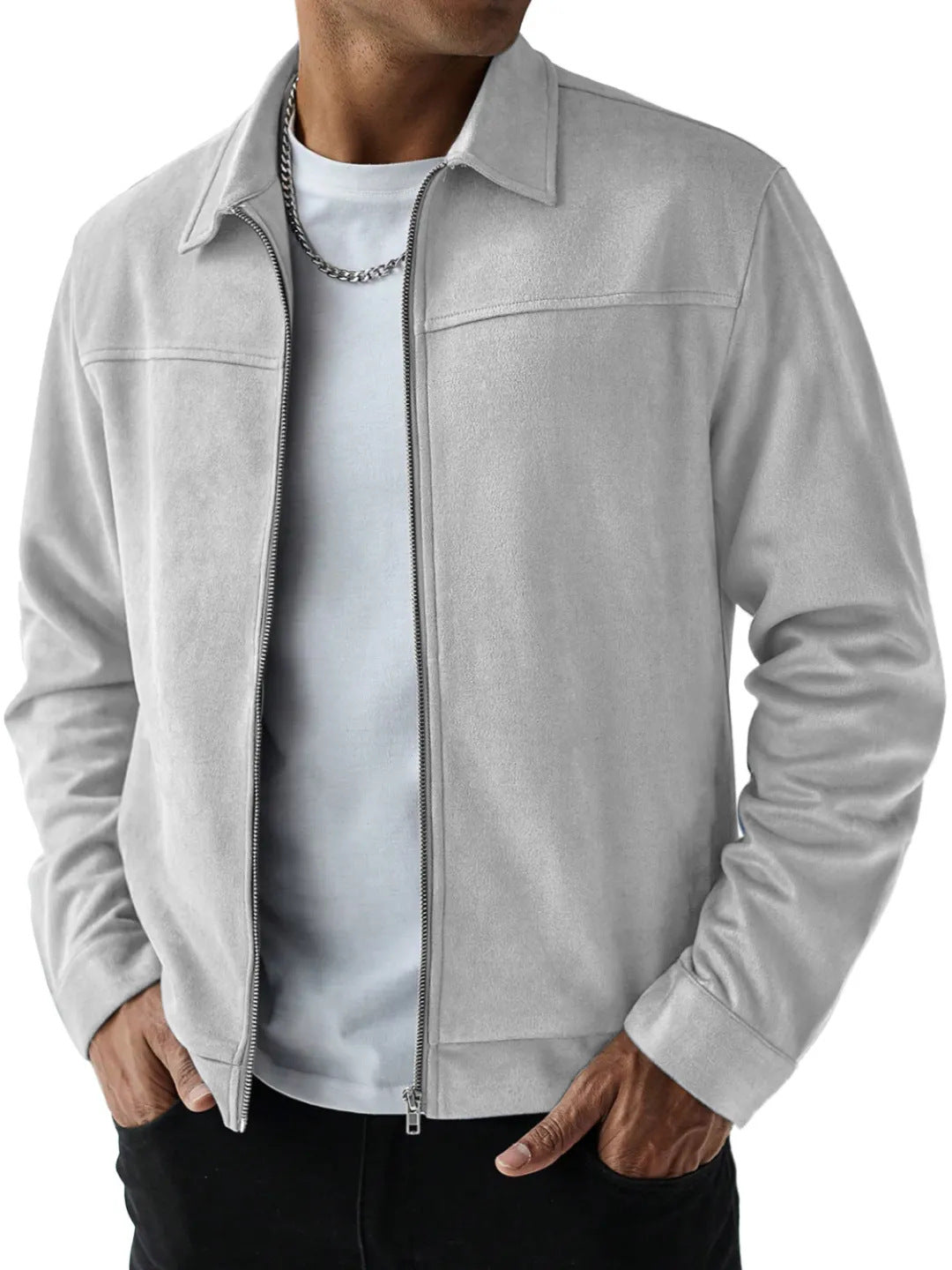 Mens Suede Casual Jacket