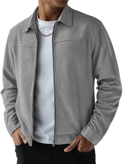 Mens Suede Casual Jacket