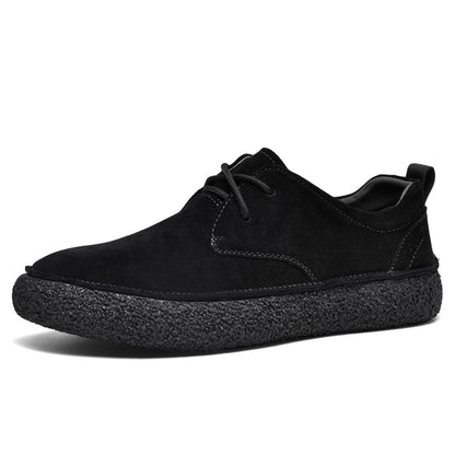 Mens Suede Leather Casual Sneakers