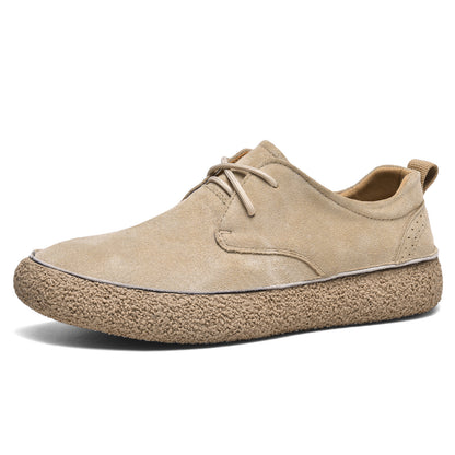 Mens Suede Leather Casual Sneakers