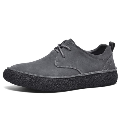 Mens Suede Leather Casual Sneakers