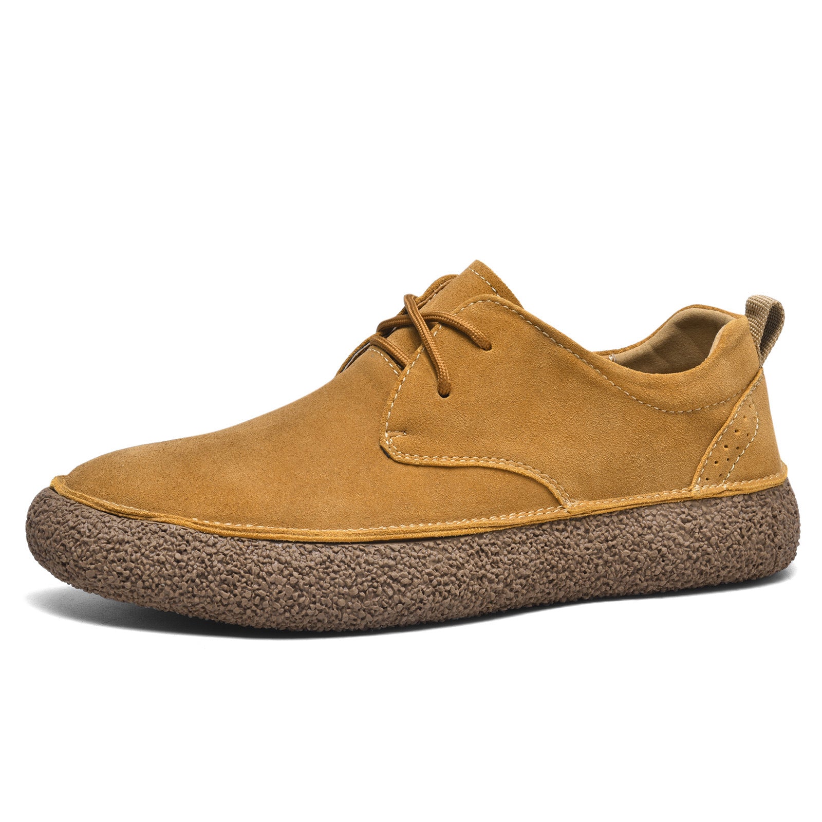 Mens Suede Leather Casual Sneakers