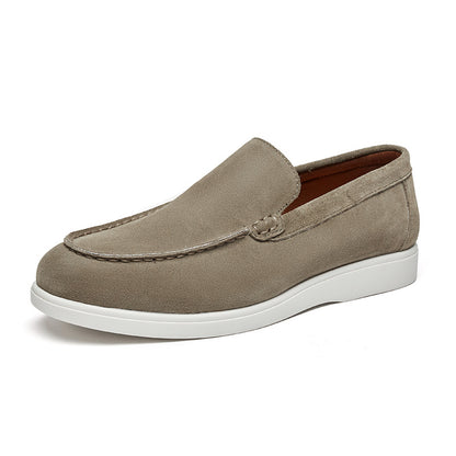Mens Suede Leather Slip On Loafers