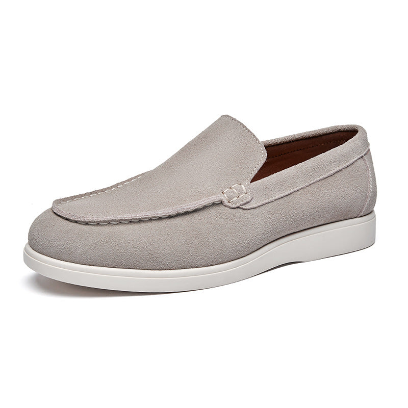 Mens Suede Leather Slip On Loafers