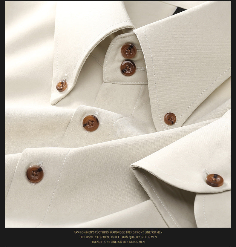 Mens Suede Slim-Fit Shirt
