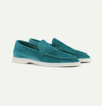 Mens Suede Slip-On Driving Loafers