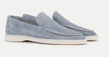 Mens Suede Slip-On Driving Loafers