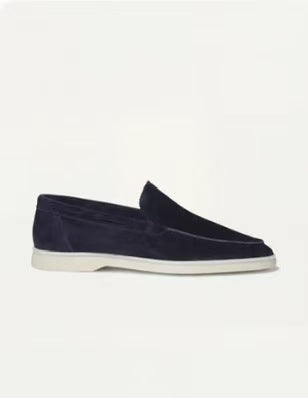 Mens Suede Slip-On Driving Loafers