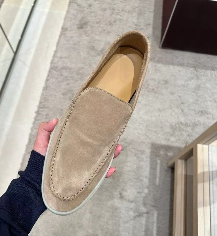 Mens Suede Slip-On Loafers