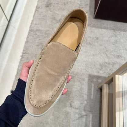 Mens Suede Slip-On Loafers
