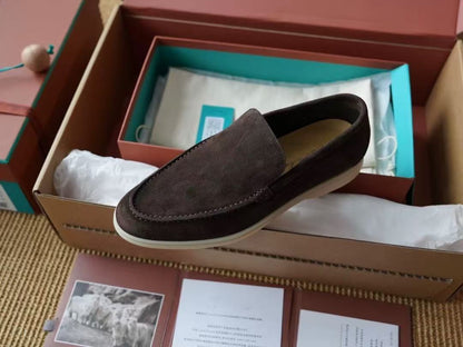 Mens Suede Slip-On Loafers