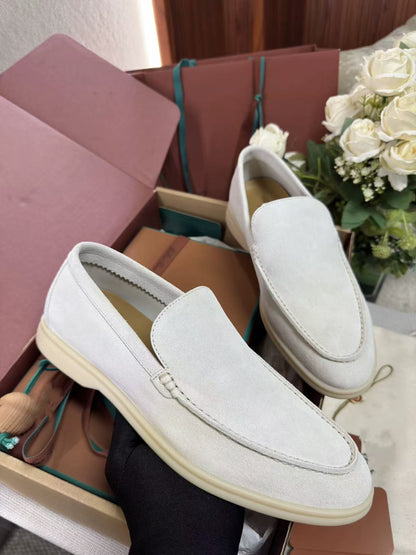 Mens Suede Slip-On Loafers