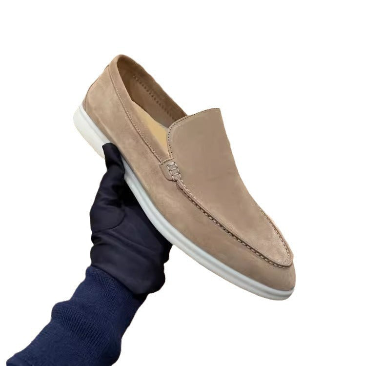 Mens Suede Slip-On Loafers