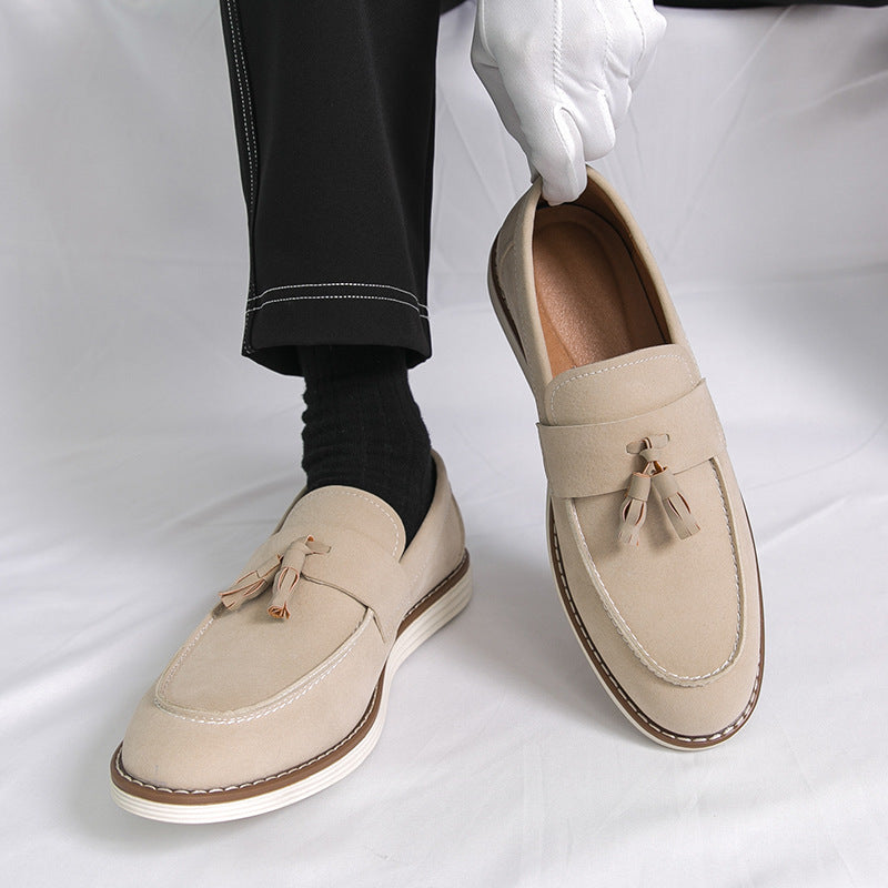 Mens Suede Slip-On Loafers